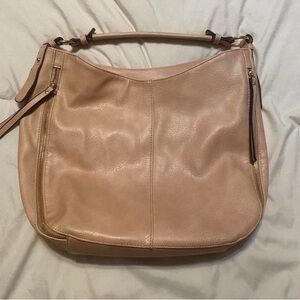 Rose Colored Hobo Shoulder Bag